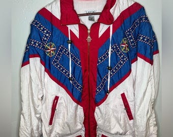 Vintage Vintage Lavon Nylon Trainingsjacke Vaterländische Nautische Damen S