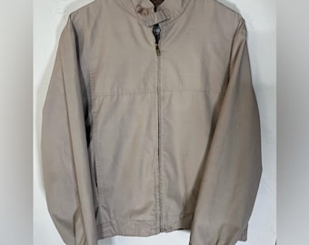 Vintage pazifische Strecke Beige Sportjacke Herren groß