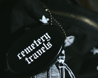 Cemetery Travels Rubber Coin Pouch | Squeeze Coin Purse | Bag Charm