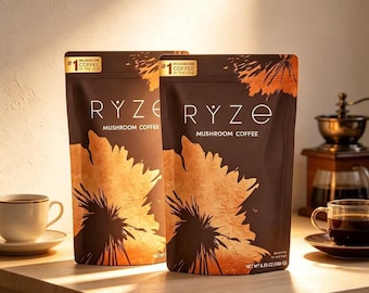 Buy 1 Get 1 Free RYZE Coffee | Unlock Sustained Energy, Sharper Mental Focus, Balanced Internal Wellness for Daily Lifestyle Care