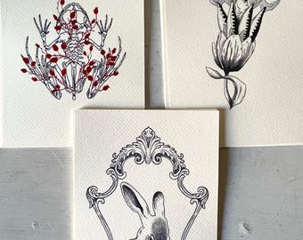 Lámina de arte surrealista tamaño A5