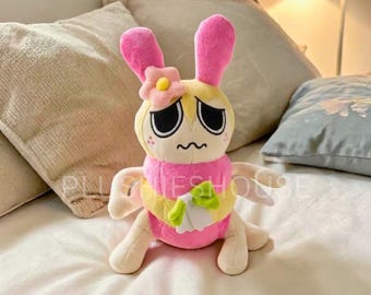 Handgemaakte squirm dandy worm knuffel 27 cm geïnspireerd door Dandy's World - zachte knuffelpop