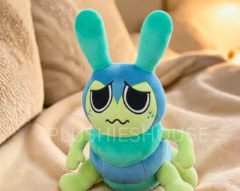 Peluche artesanal de gusano Dandy Squirm (27 cm) Inspirado en el mundo de Dandy