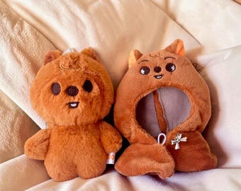 Stray Kids SKZOO pluche sleutelhanger, afneembare cape poppenkleertjes