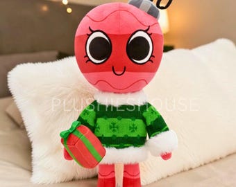 Bobette Dandy's World knuffel | Zachte kawaii-pop 35 cm, verzamelobject gamer, kamerdecoratie