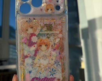 Cover per telefono Cardcaptor Sakura Collage realizzata a mano, cover protettiva per iPhone 17 Pro Max