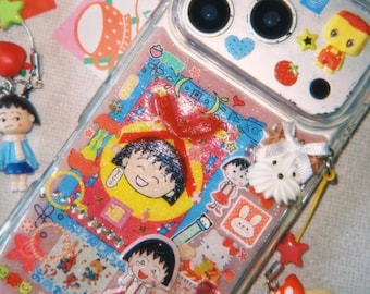 Handmade Cherry Maruko Resin Phone Case for iPhone 17 Pro Max (Blind Box)