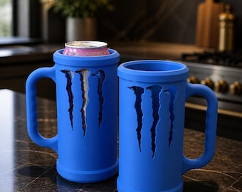 Monster Energy 3D Colored Can Holder Mug Sleeve for 500ml can.