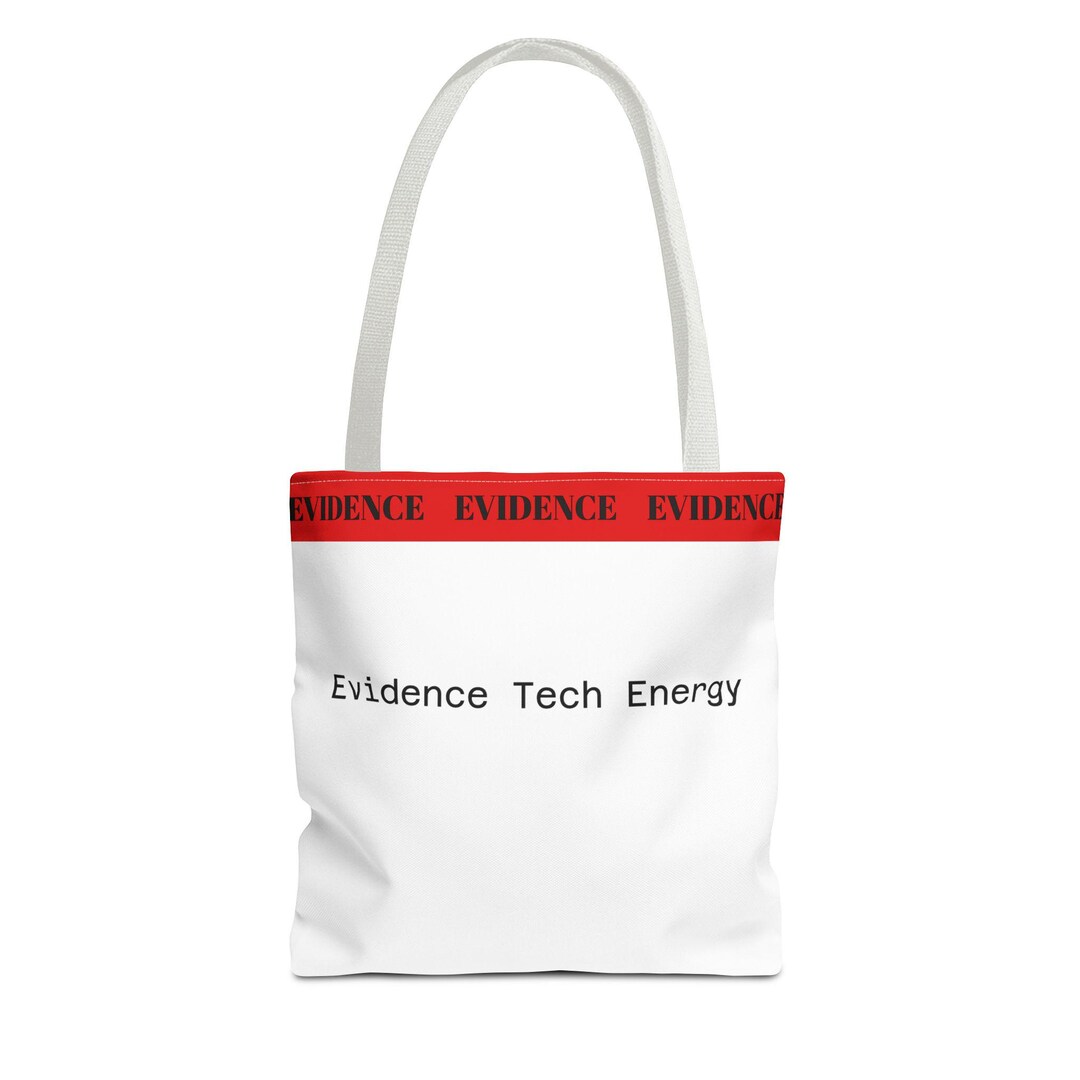 Evidence Tech Patch Evidence Tech Energy Tote Bag | Forensics Print, Evidence Tape Design ...