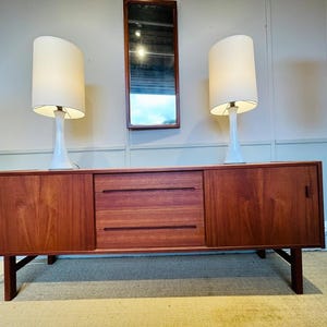 Walnut Mid-Century TV Console with Fluted Cabinets & Mid-Century Sideboard | Walnut TV Stand , Handcrafted Solid Wood,modern tv stand
