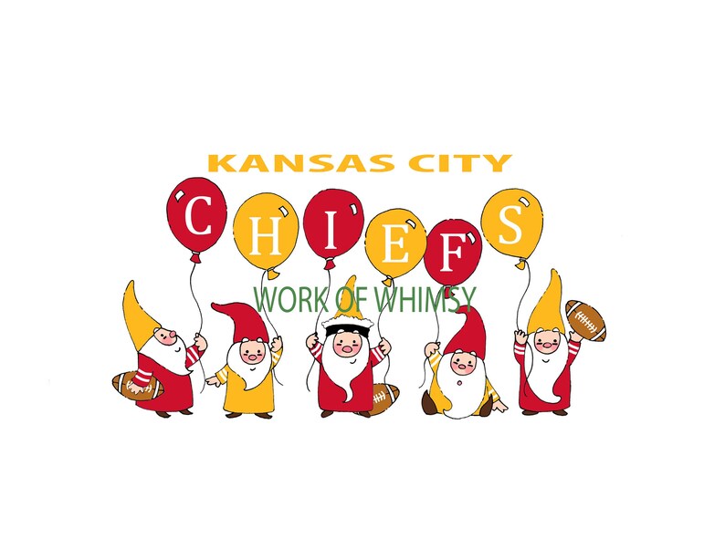 Chiefs Gnome Print 8x10 Ready to frame Archival ink and paper image 1