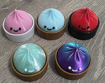 Juguete interactivo Kawaii Dumpling Clicker: un divertido alivio del estrés para niños y adultos.