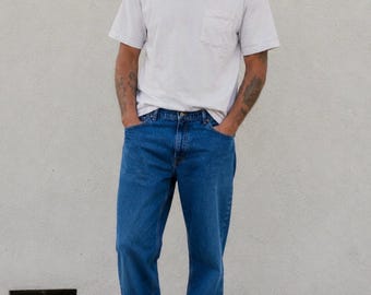 Vintage Levi's 540 Orange Tab Jeans 36x31 Y2K Relaxed Fit High Rise Dad Jeans Americana Workwear Denim Men