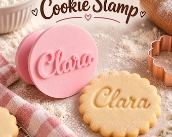 Custom Logo Cookie Stamp, Any Design Embosser for Bakery, Clay and Fondant