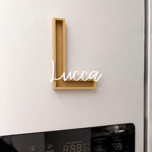 Personalized Fridge Magnet with Name, Custom Name Magnet, 3D Printed Kitchen Gift image 3