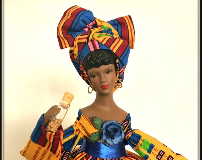 Kwanzaa Doll Black Doll Mustard Seed Faith Porcelain - Etsy