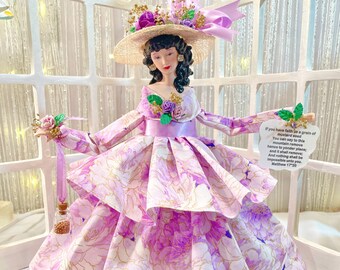 Latina Inspired Art Doll Mustard Seed Faith Doll Handmade Inspirational Art Dolls Dark Haired Scripture Verse Art Collectible