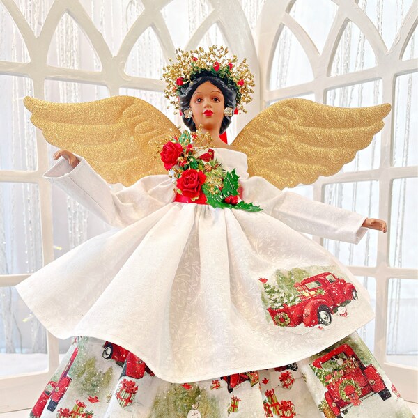 African American Animated Ballerina Tree Topper Etsy