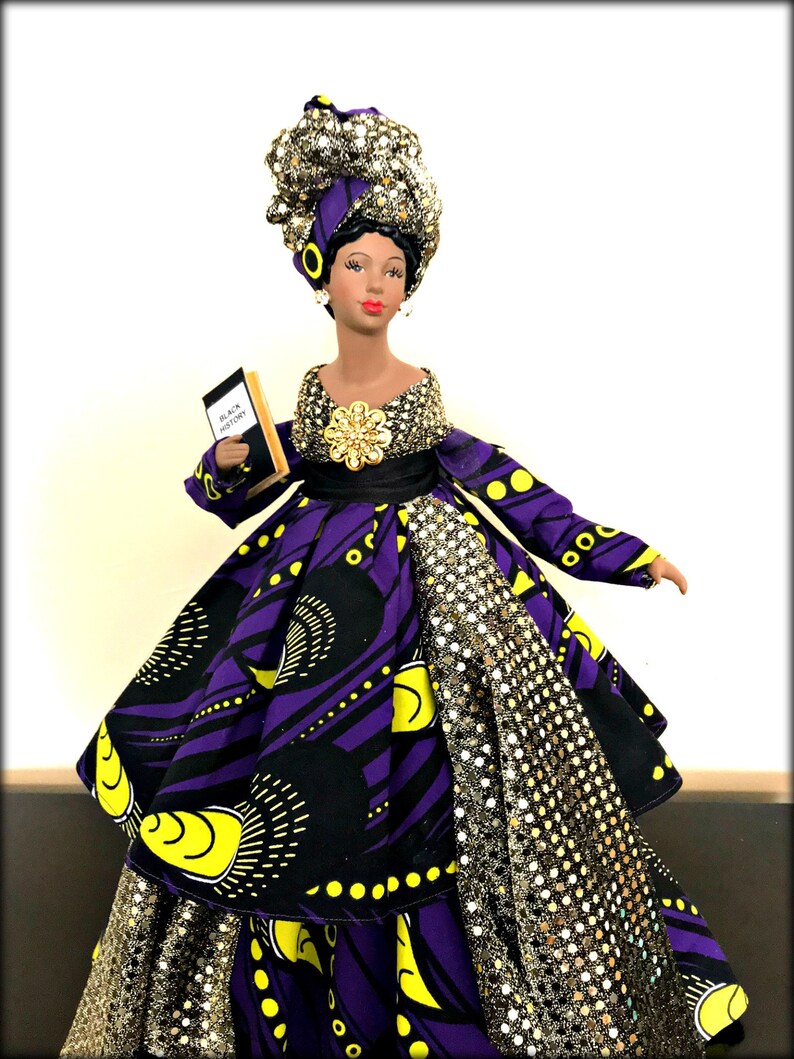 Black History Month Celebration Doll African American Art Etsy