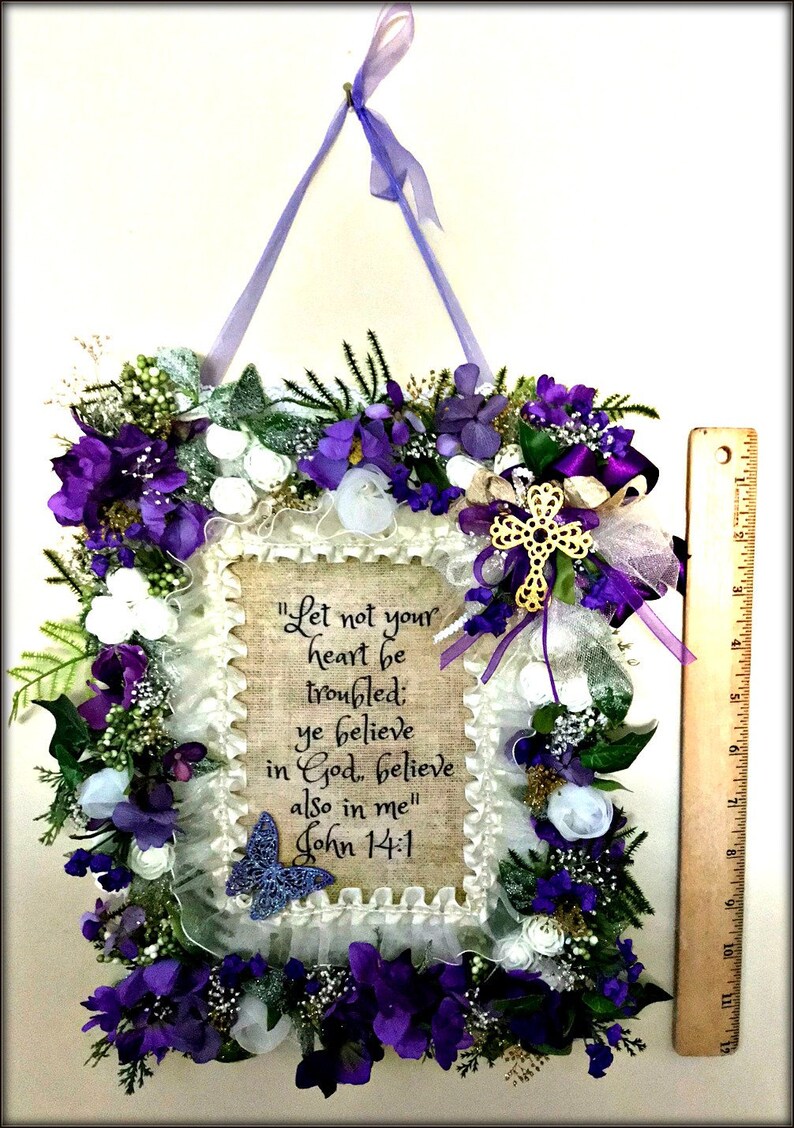 Wall Decoration Inspirational Scripture Plaque Wall Hanging Etsy
