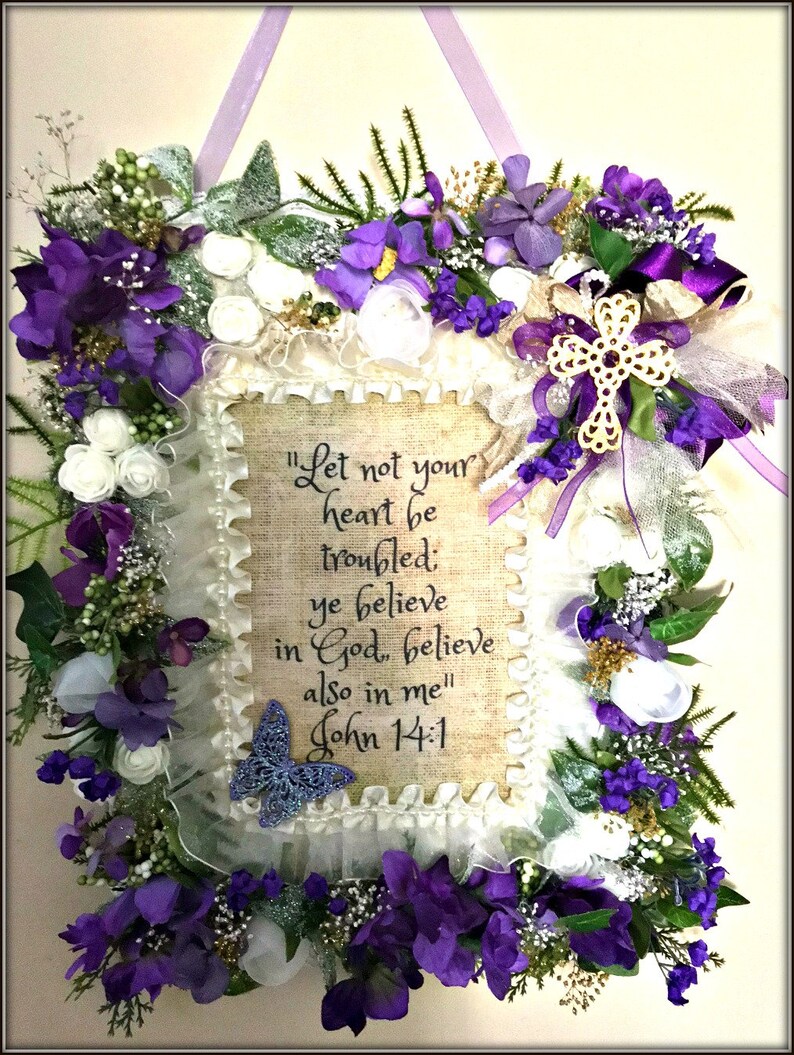 Wall Decoration Inspirational Scripture Plaque Wall Hanging Etsy