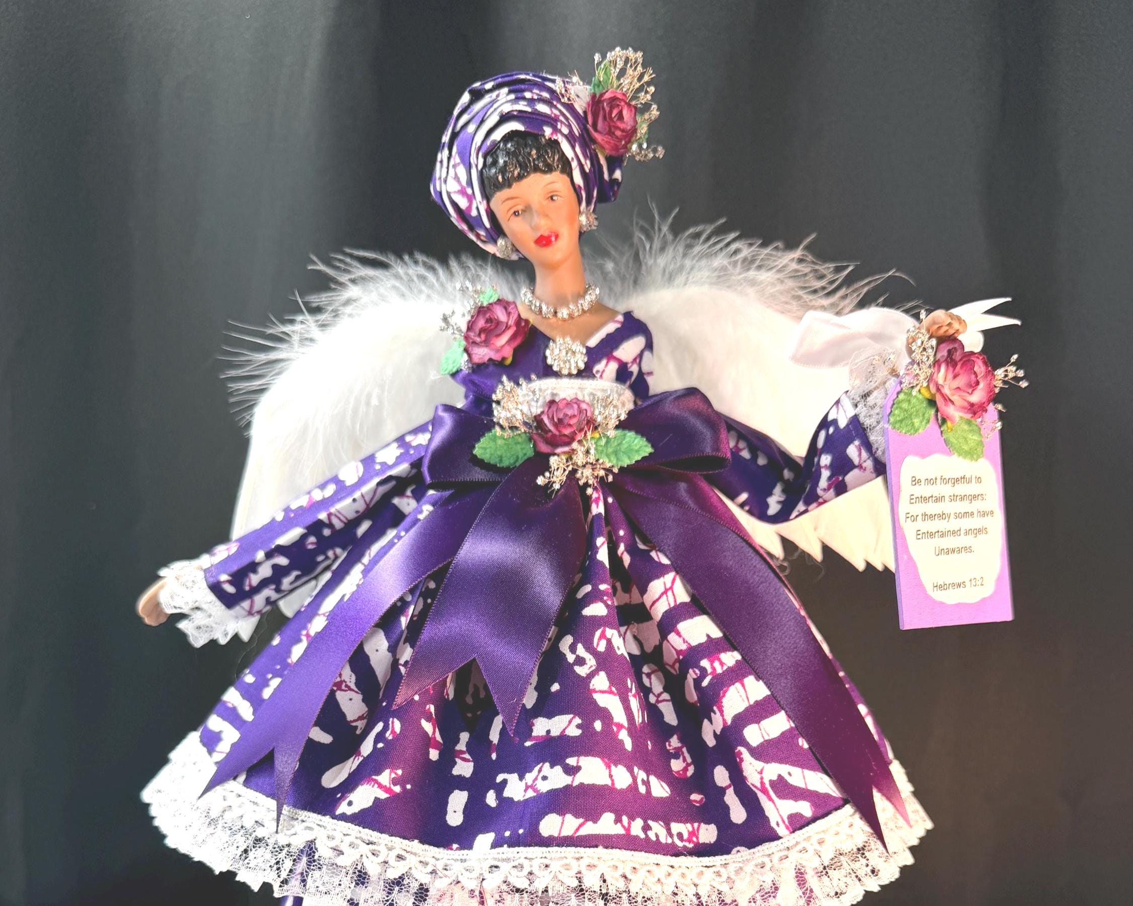 Purple African American Tree Topper - Etsy
