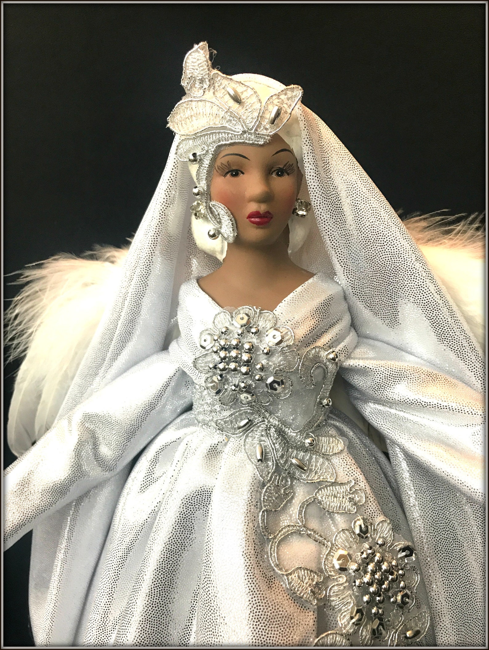 Black Christmas Angels Tree Topper Angel African American Etsy