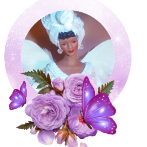 Purple African American Christmas Angel Treetopper, Black Angel Tree Top in  Purple and Gold, Handmade Holiday Angels - Etsy