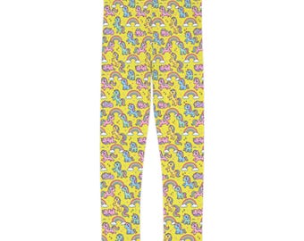 Rainbow Pony girls leggings | Kids Leggings AOP