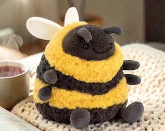 Jellycat Albee Bee Plush Toy – Soft Striped Stuffed Animal Comfort Doll