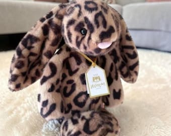 Jellycat Cobblehop Leopard Print Häschen Plüschtier | weichem & kuscheligem Kuscheltier | Neu mit Staubbeutel