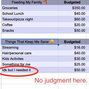 Present Tense Finance | Google Sheets Budget Template | Single Mom Budget Planner | Mental Health Friendly Personal Finance Spreadsheet