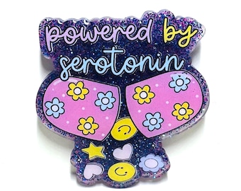 Powered By Serotonin Badge Reel Topper