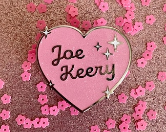 Joe Keery "Djo" Heart Lover Glitter Enamel Pin