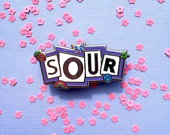 SOUR Olivia Rodrigo Album Title Inspired Hard Enamel Pin