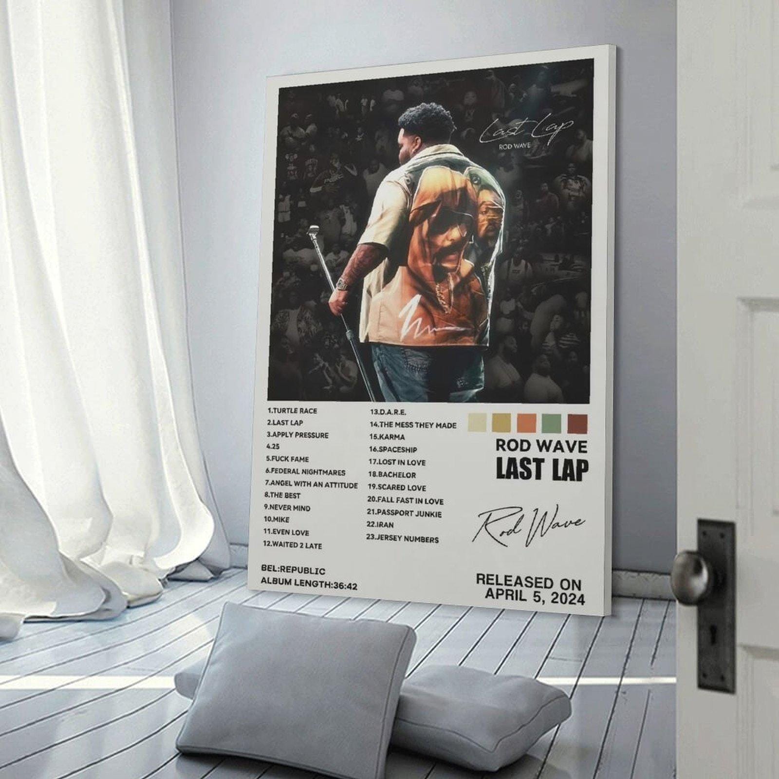 Rod Wave Poster Last Lap Album Cover Music Poster Wall Art Picture ...
