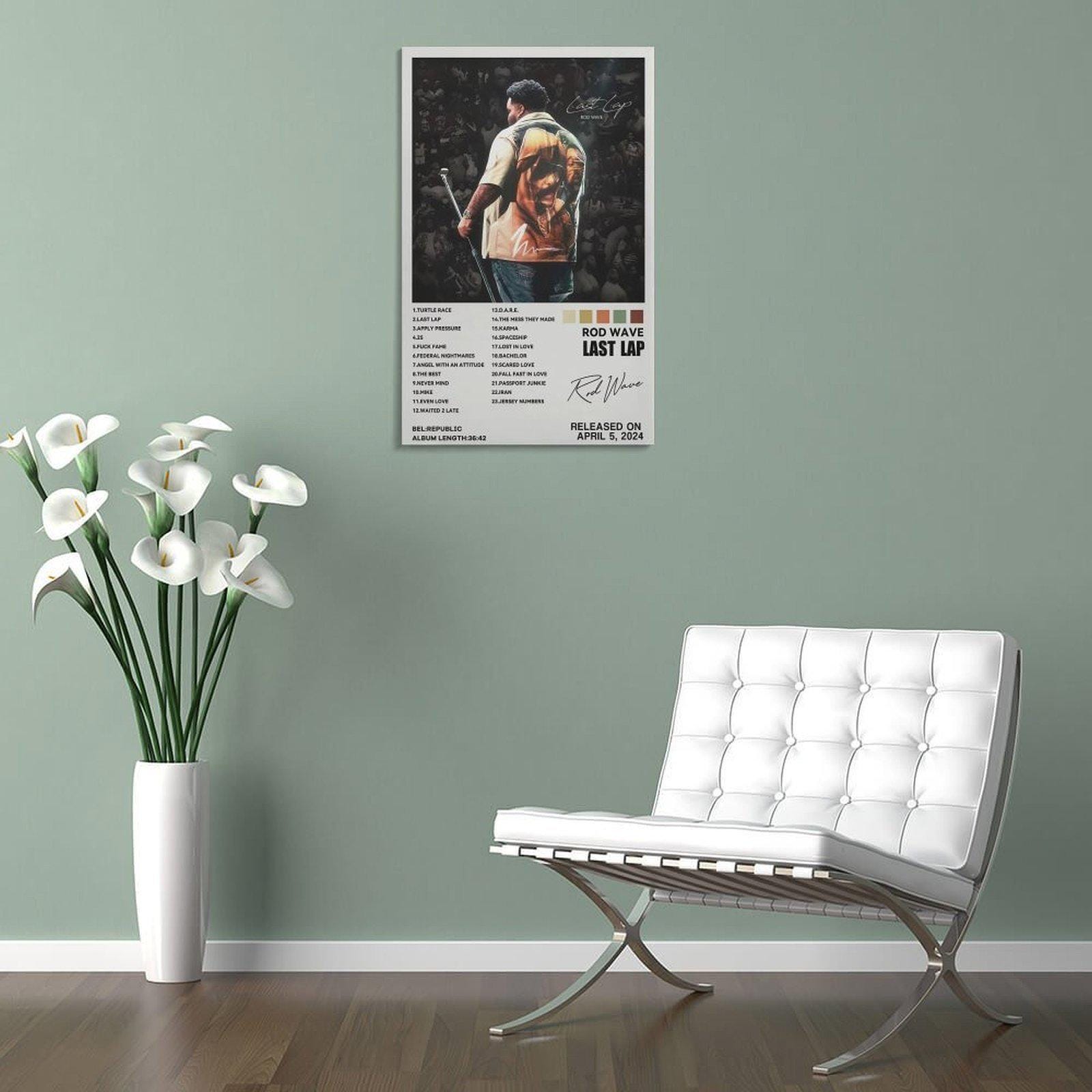 Rod Wave Poster Last Lap Album Cover Music Poster Wall Art Picture ...