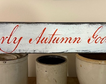 Handgemachtes rustikales Holzschild im Landhaus Stil
