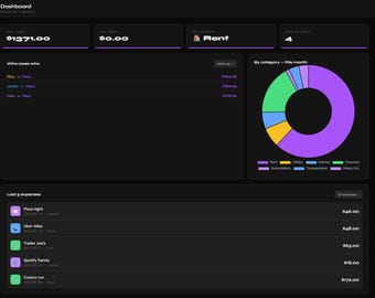 Roommate Expense Splitter | HTML Bill Tracker (No Subscription)