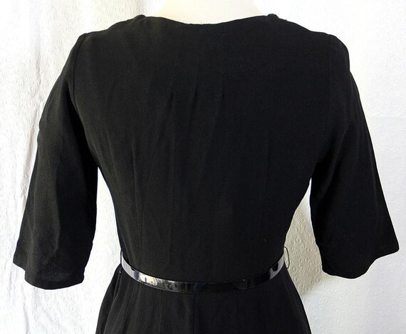 50s Dress, Little Black Dress, Beaded, Rhinestone… - image 7