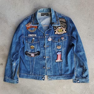 Harley Davidson Vintage Denim Jacket - Etsy