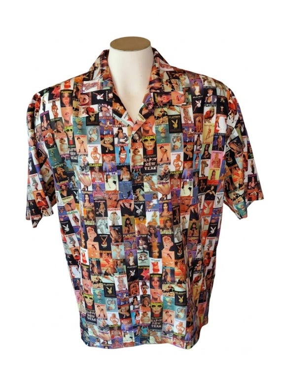 Vintage Playboy Shirt, Magazine Cover Print, 90s, Handpicked View 4