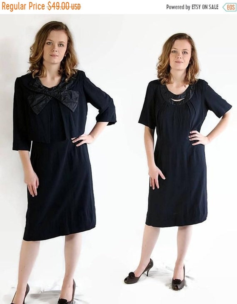 ON SALE 40s 50s Henry Gans Dress, Cocktail, Party, Wiggle Dress, Bolero Jacket, AS Is ON SALE 40s 50s Henry Gans Dress, Cocktail, Party, Wiggle Dress, Bolero Jacket, AS Is