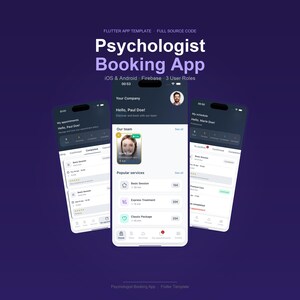 Psychologist App | Session Booking | Firebase | Clean Architecture | iOS & Android