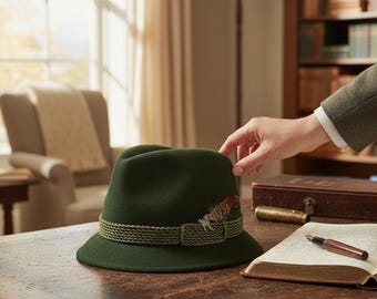 Vintage Alpine Hat With Pins With Tourist Emblems From  display picture 1