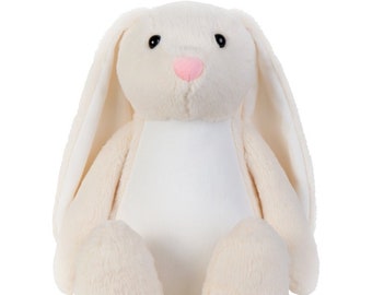 Personalised Embroidered Cream Bunny Rabbit