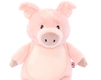Personalised Embroidered Pig