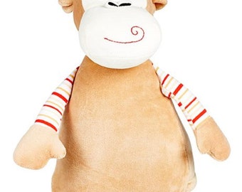 Personalised  Embroidered Pastel Monkey