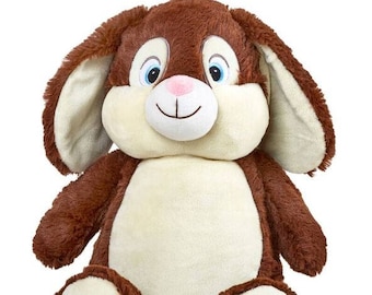 Personalised Embroidered Brown Bunny Rabbit