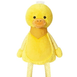 Personalised Embroidered Duck, Chick